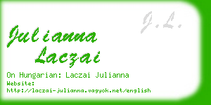 julianna laczai business card